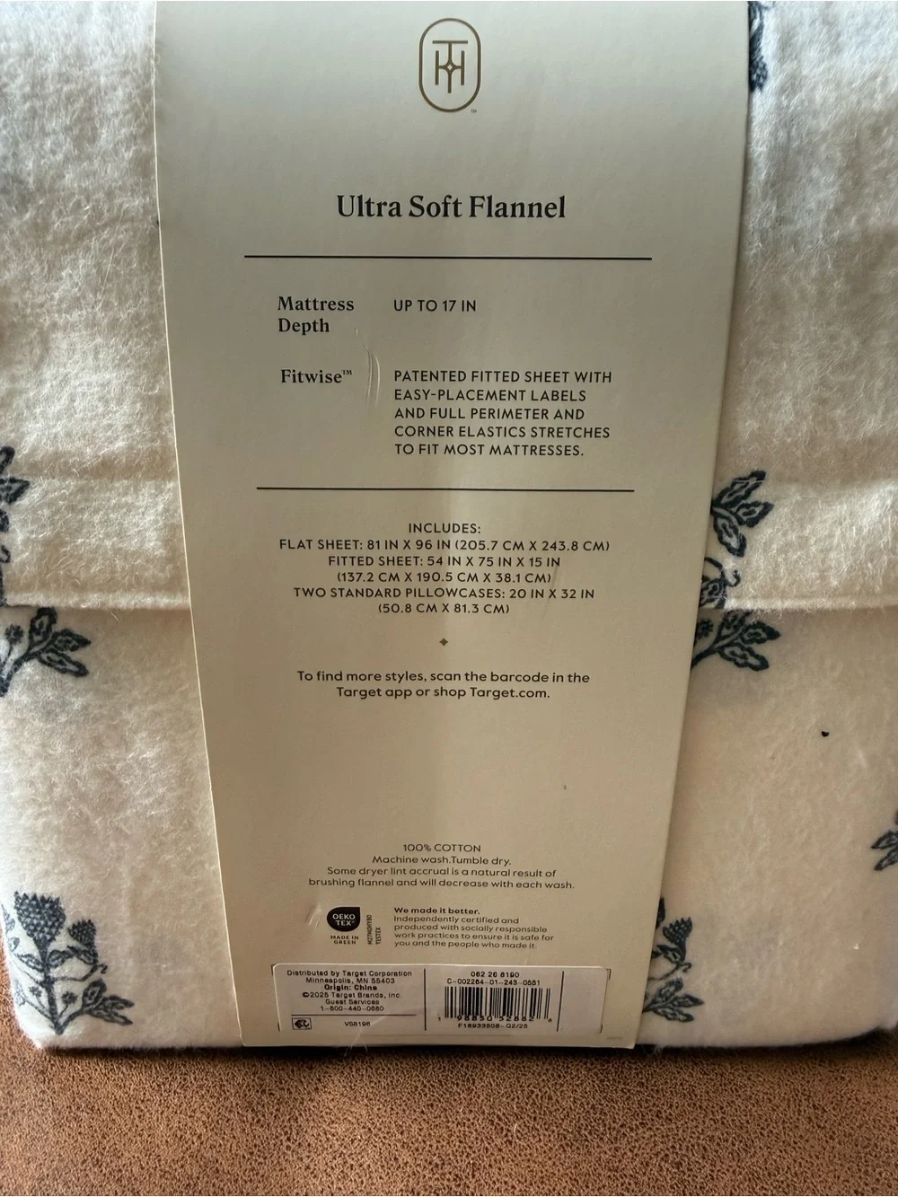 Threshold plush flannel